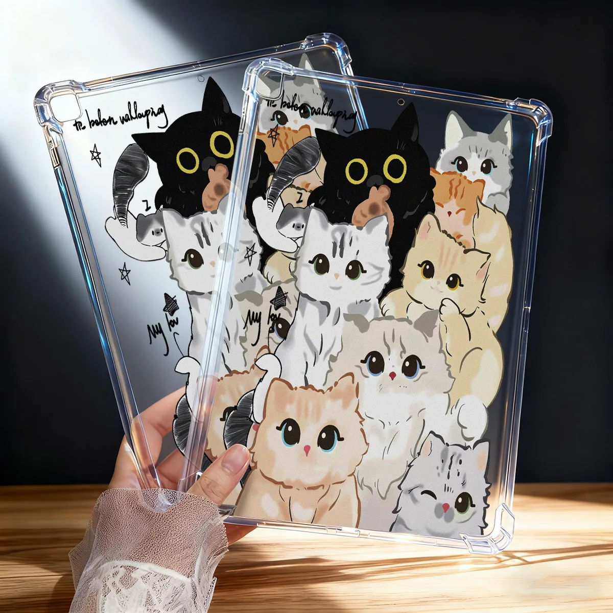Enhanced Silicone Cat Tablet Case - Protective Cover