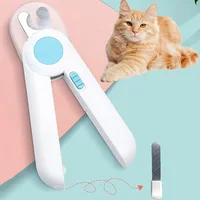 Professional Pet Nail Clipper LED Light Claw Grooming Scissors Kitten Puppy Claw Nail Clipper Cats Grooming Cleaning Supplies