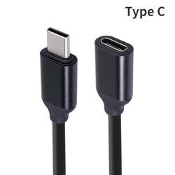 USB C Data Cable: 60W Gold-Plated Type-C Extension Cord with Male to Female Connector - 0.5m