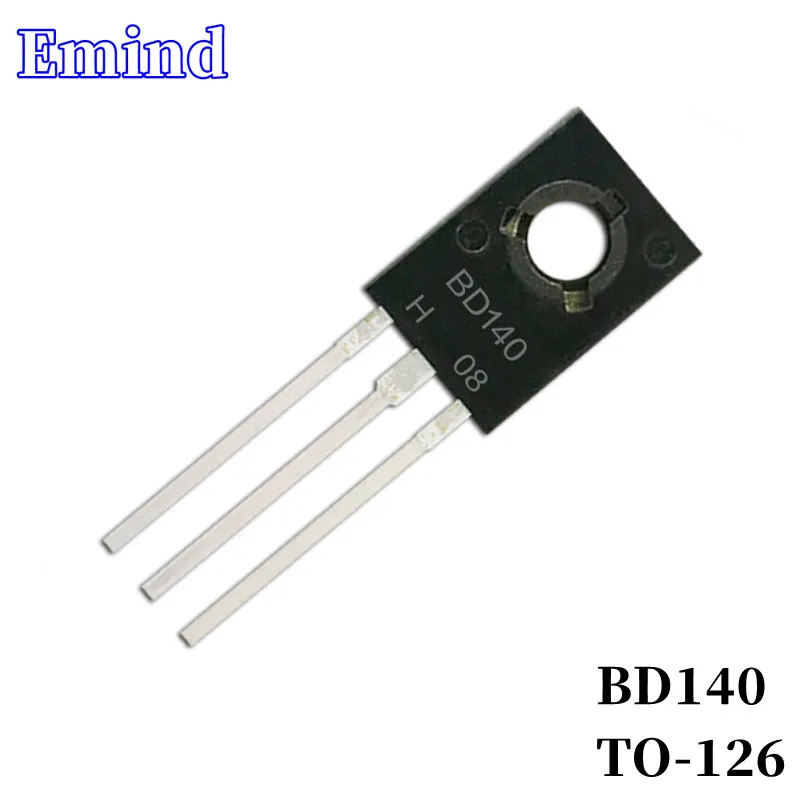 

10/30/50Pcs BD140 DIP Transistor TO-126 Type PNP Bipolar Amplifier Transistor 80V/2A