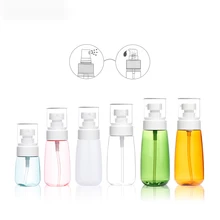 

1PC 30/60/80/100ml Travel sub-bottled sunscreen spray bottle customized can transparent plastic bottle for travel convenienc