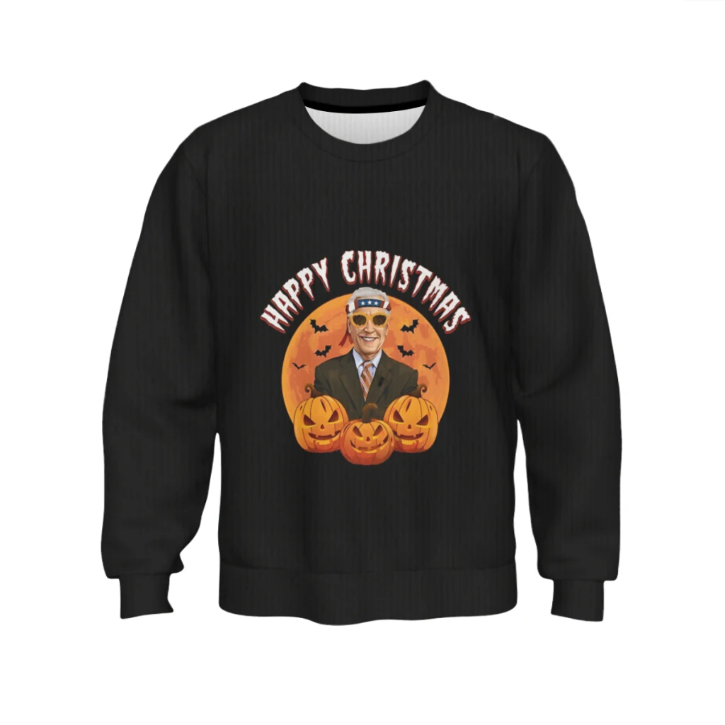 thumbnail image 1 of Camiseta anti Joe BidenFeliz Navidad Halloween Suéter suave y ceroso diseñado contra Joe Biden, 1 of 4