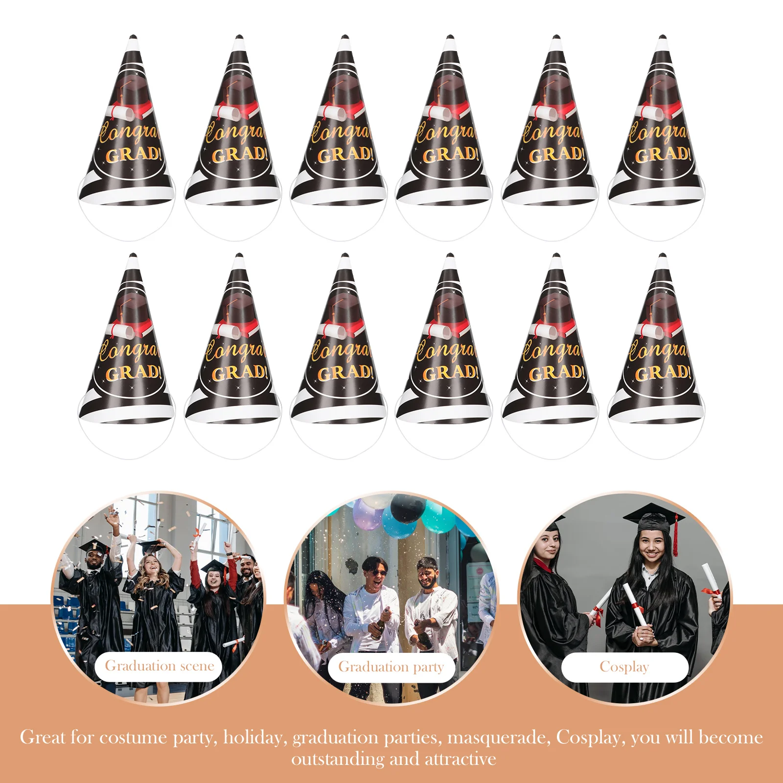 24Pcs Decorative Party Hats for 