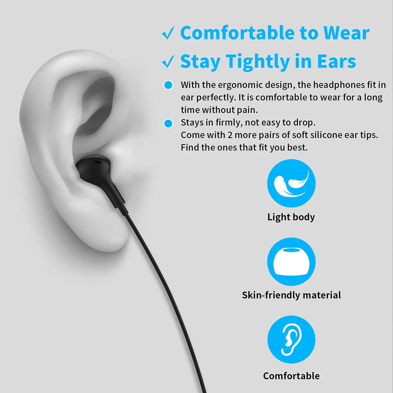 For Samsung S24 Ultra USB C Type C 3.5mm Headphones With Mic HiFi Stereo in-Ear Noise Eadphones For Galaxy S24 S23 S22 Note20 10 wired earphones,in ear headphones,in ear earphones,wired headphones