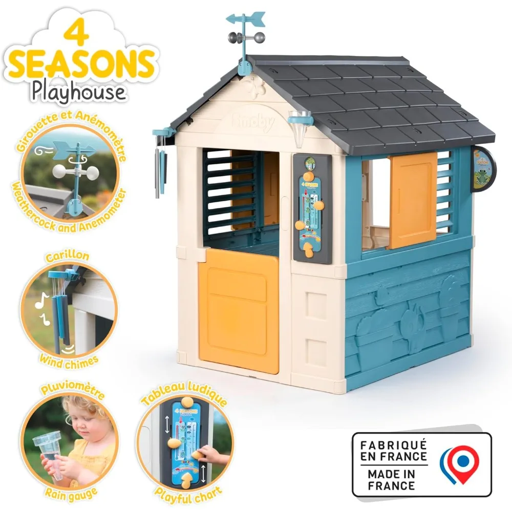 Multipurpose Theater Children's Garden Cabin - Weather Themed Fun Activities Suitable for garden courtyards, free shipping 2