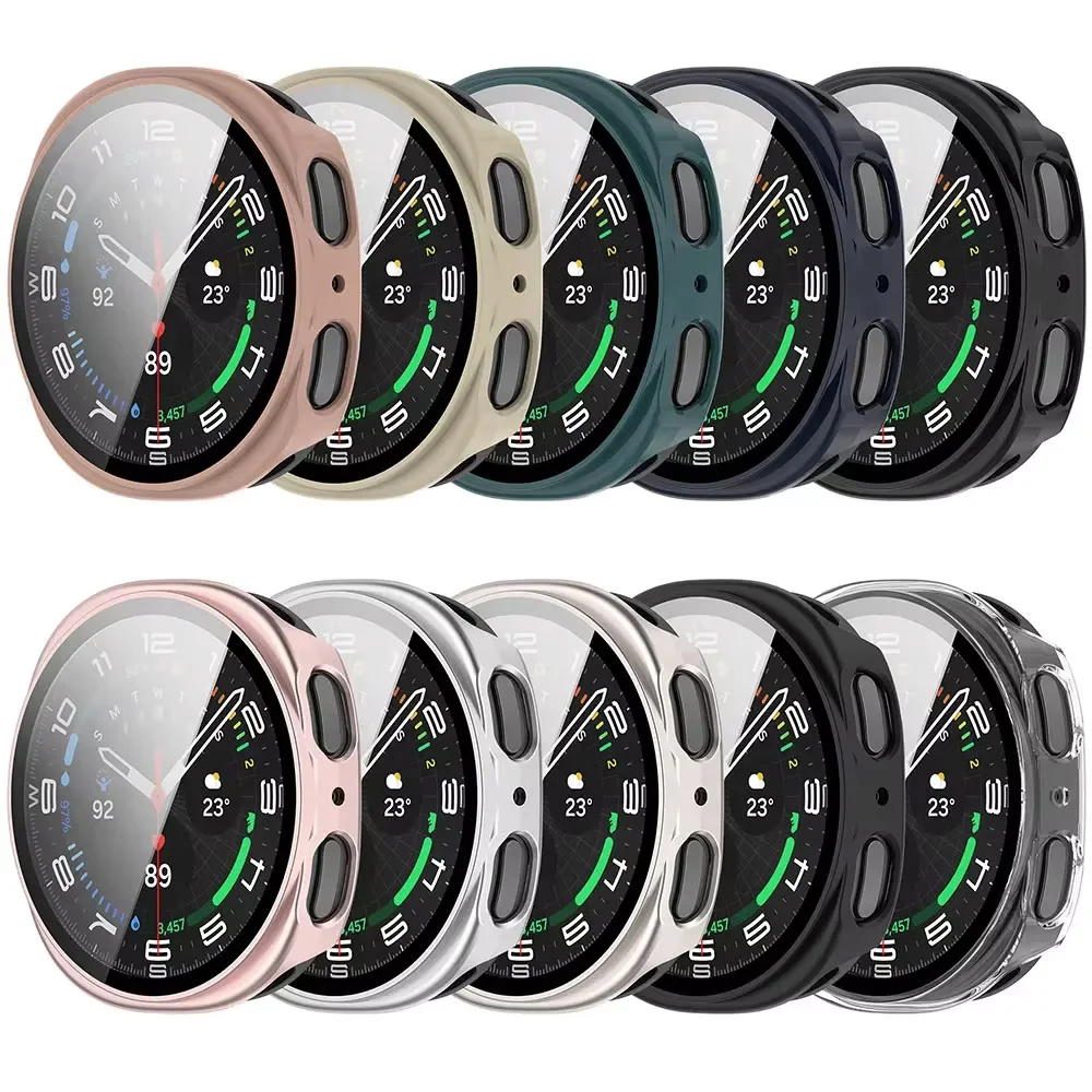 All-Round Protective Tempered Glass PC Watch Case