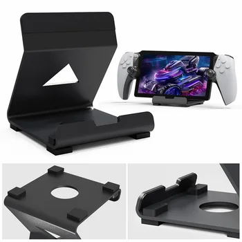Supporto per console di gioco portatile da tavolo Risparmia spazio Supporto per tablet con cuscinetto in silicone antiscivolo per PS5 Portal Steam Deck ROG Switch