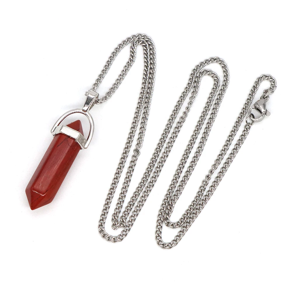 Collana con Ciondolo Genesa e pietra di Quarzo Rosa – MaraMà
