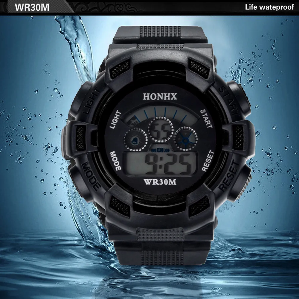 Relógio do esporte dos homens à prova dwaterproof água esporte relógios ...