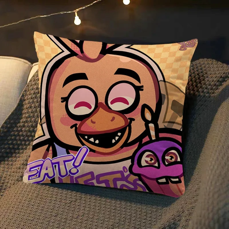 thumbnail image 1 of Funda de almohada de terror Fnaf, funda de cojín cuadrada, funda de almohada de lujo, funda de almohada suave, funda de almohada para sofá, coche, cama, habitación, Dakimakura, regalo de boda, 1 of 5
