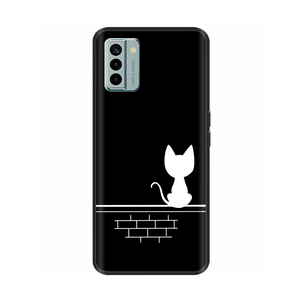 Nokia G22 Cool Silicone TPU Protective Shell - Painted Soft Back Cover with Black Bumper