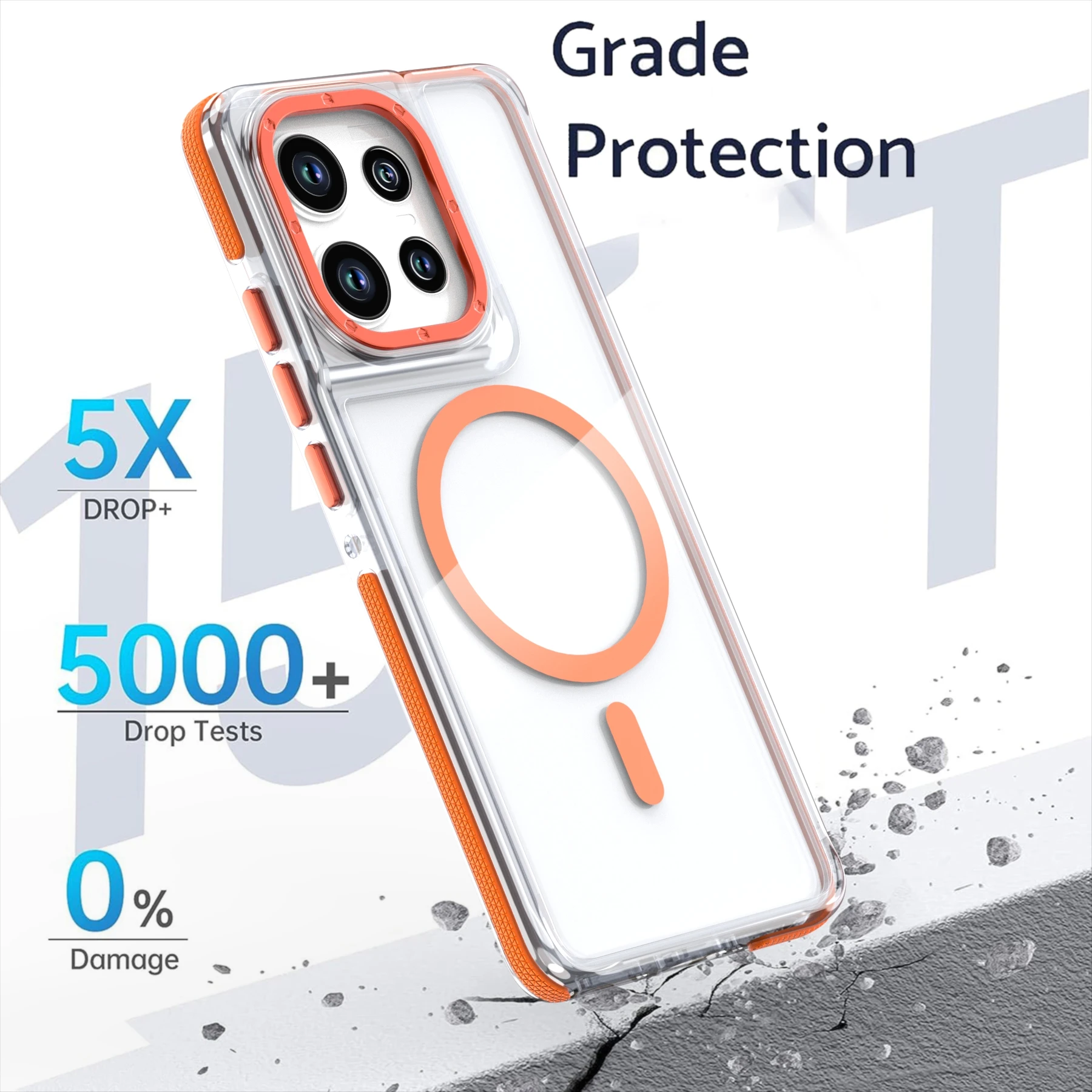 Luxury Magnetic Clear Case with Magsafe Compatibility