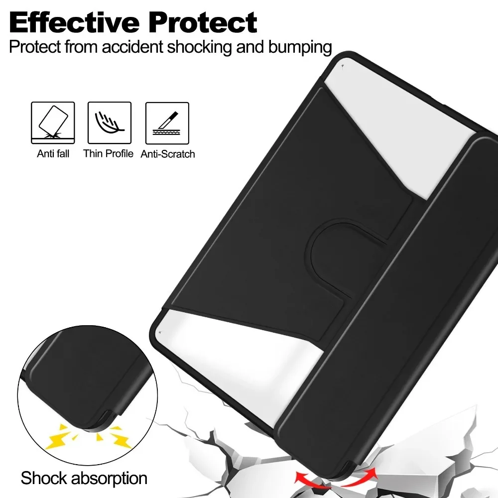360° Rotating Magnetic Tablet Case with Keyboard Cover and Pencil Holder