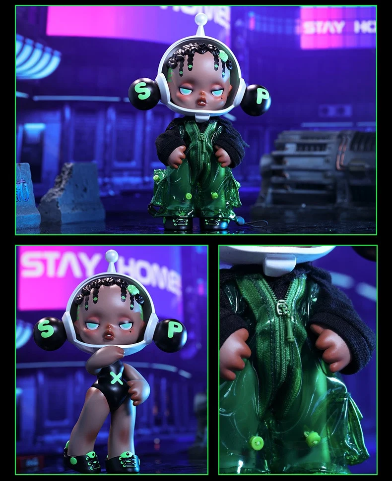 Popmart Skullpanda X Ootd The Green Field 19cm pvc Kawaii Action 