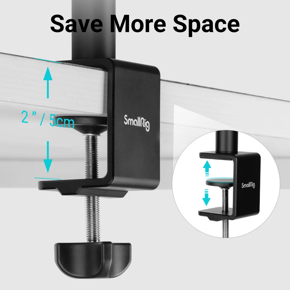 Smallrig-調整可能なデスクマウントDT-30,保持アーム付きデスク