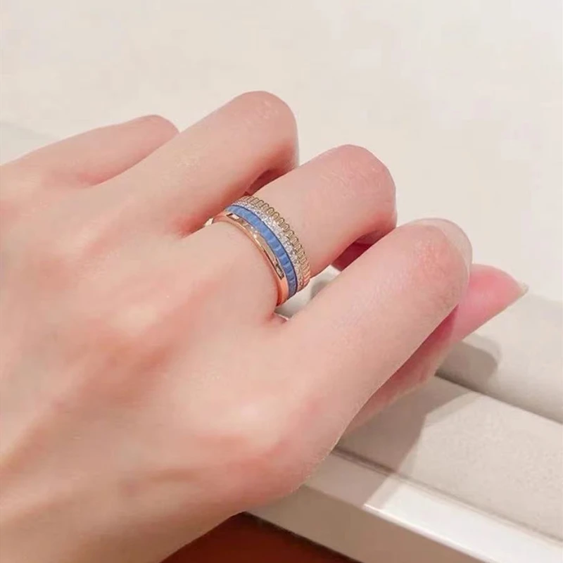 반지, 클래식 럭셔리 반지, 회전 가능한 맞춤형 커플 반지, 기념일 선물, 패션