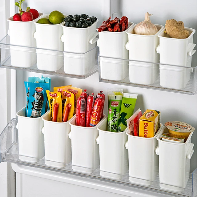 Plastic Spice Storage Box With Lid Seasoning Cereals Food Container Kitchen  Refrigerator Crisper Food Storage Organization - AliExpress