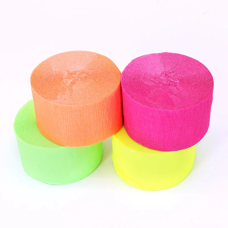 Crepe Paper Roll 14 Rolls Wide Crepe Paper Streamers 10 Inch x 8