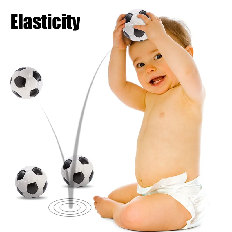 12Pcs Foam Sponge Decompression Vent Stress Balls Toy Soccer Anti Stress Relaxation Sports PU Ball Kids Birthday Party Supplies 2