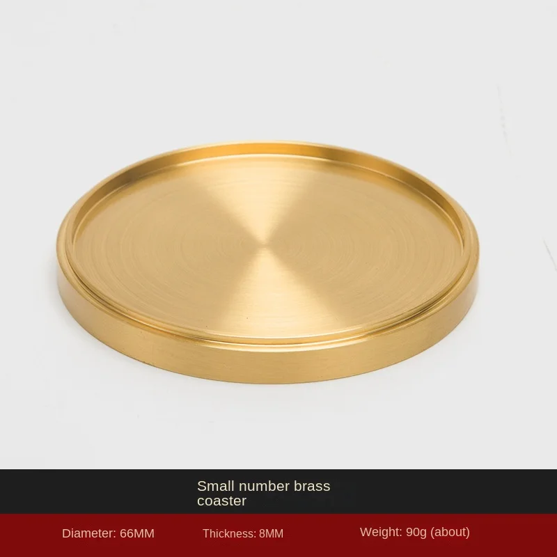Pure Copper  Holder 1/5PCS Coaster Household Kungfu Tea Set  Brass Heat Insulation  Mat  Ceremony Accessories Home Decor 3