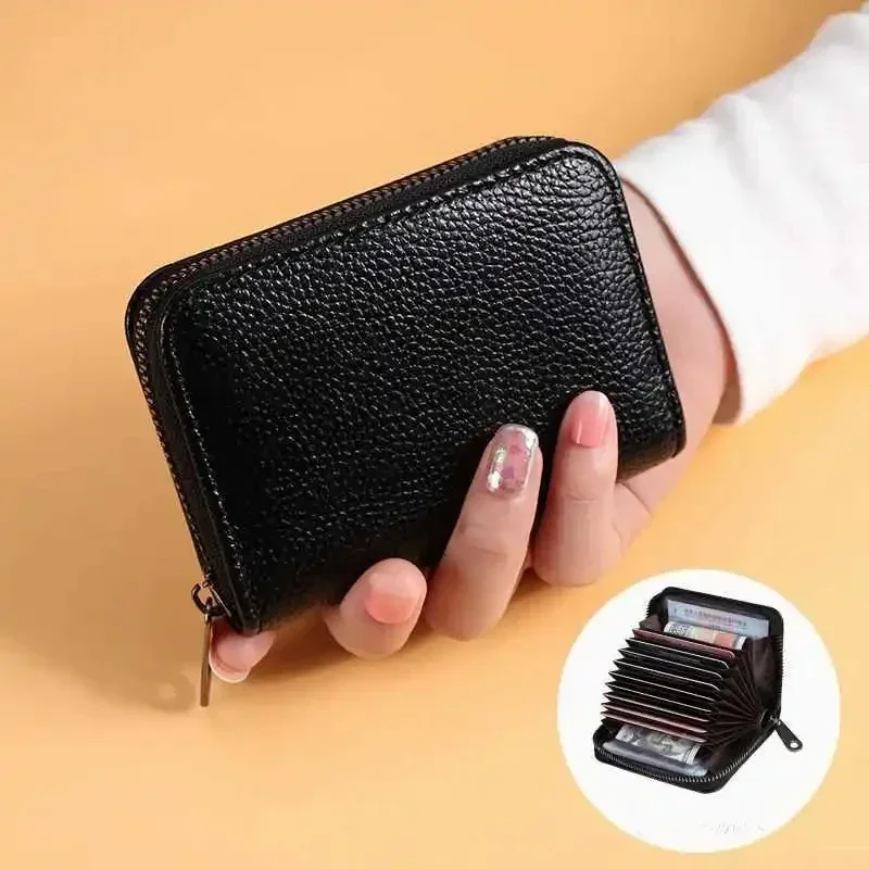 小物 DAILY COIN AND CARD HOLDER Multi Slot Card Holder Vintage Small Wallet Women Men