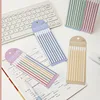 5Packs Transparent Sticky Notes Self-Adhesive Reading Book Annotation Notepad Bookmarks Memo Pad Index Tabs Cute 6