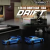 Turbo Racing 1:76 C64 Drift RC Car With Gyro Radio Full Proportional Remote Control Toys RTR Kit  For Kids and Adults 1