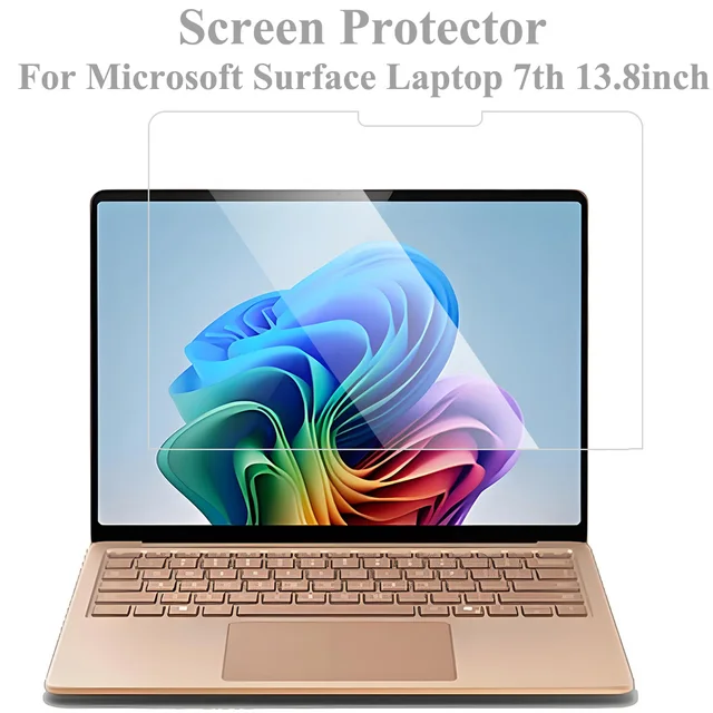 Screen Protector for Microsoft Surface Laptop 7th 13.8Inch Model 2036 Scratch Resistance Tempered Glass 9H 0.3MM HD Clear Film