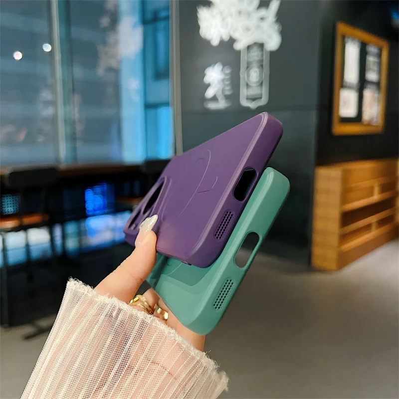 Enhanced Liquid Silicone Magnetic Wireless Charging Case - Premium Protective Cover