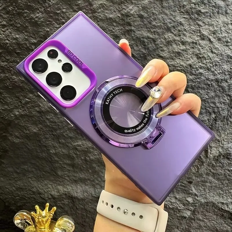 Matte Holder Ring Phone Case with Enhanced Grip and Protection