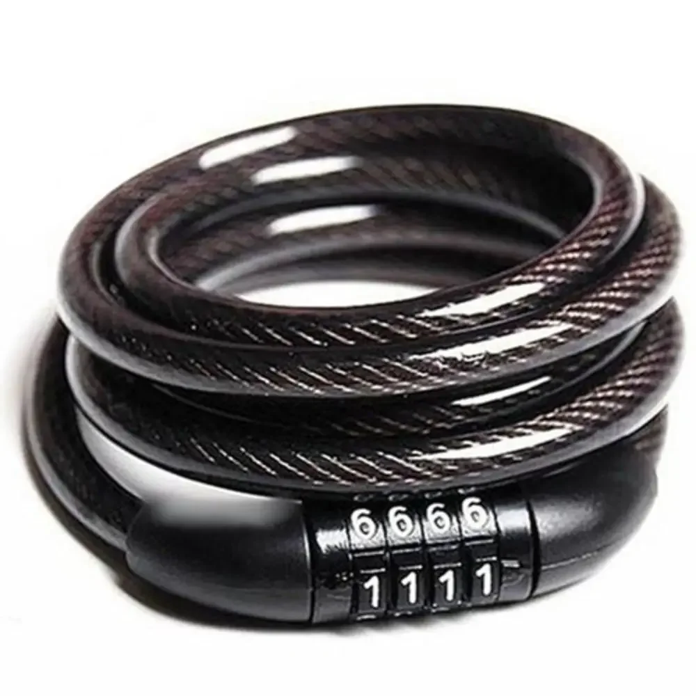 ‌ ล็อคโซ่รักษาความปลอดภัยสําหรับงานหนัก - กุญแจรหัส 4 หลักสําหรับรถมอเตอร์ไซด์และจักรยานเสือภูเขา ‌ ‌ 1