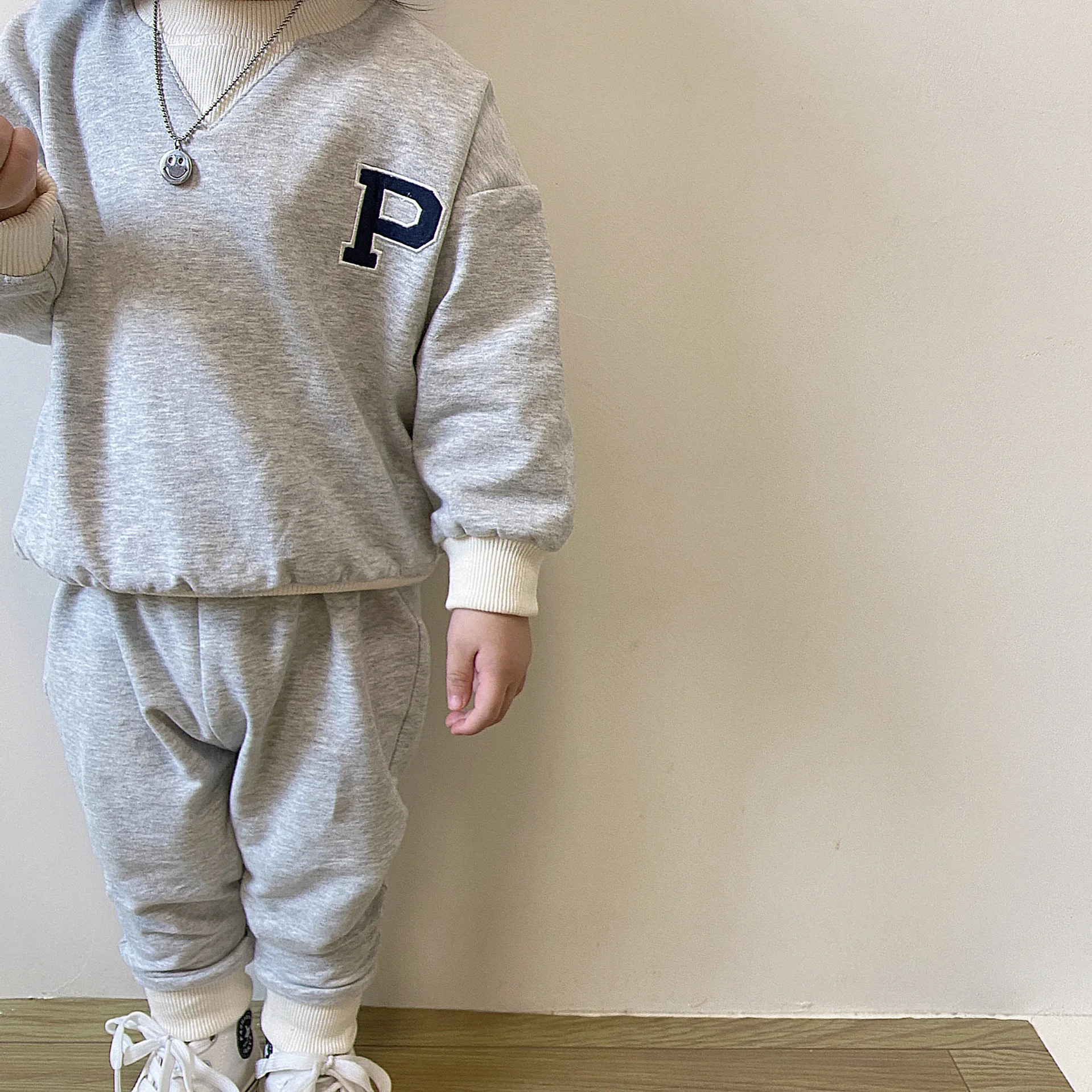 baby outfit matching set Cute Letter Embroidery Long Sleeve Children Casual Sweatshirt Harem Pants 2pcs Baby Boy Clothes Set Fashion Girls Clothing Suit Baby Clothing Set comfotable