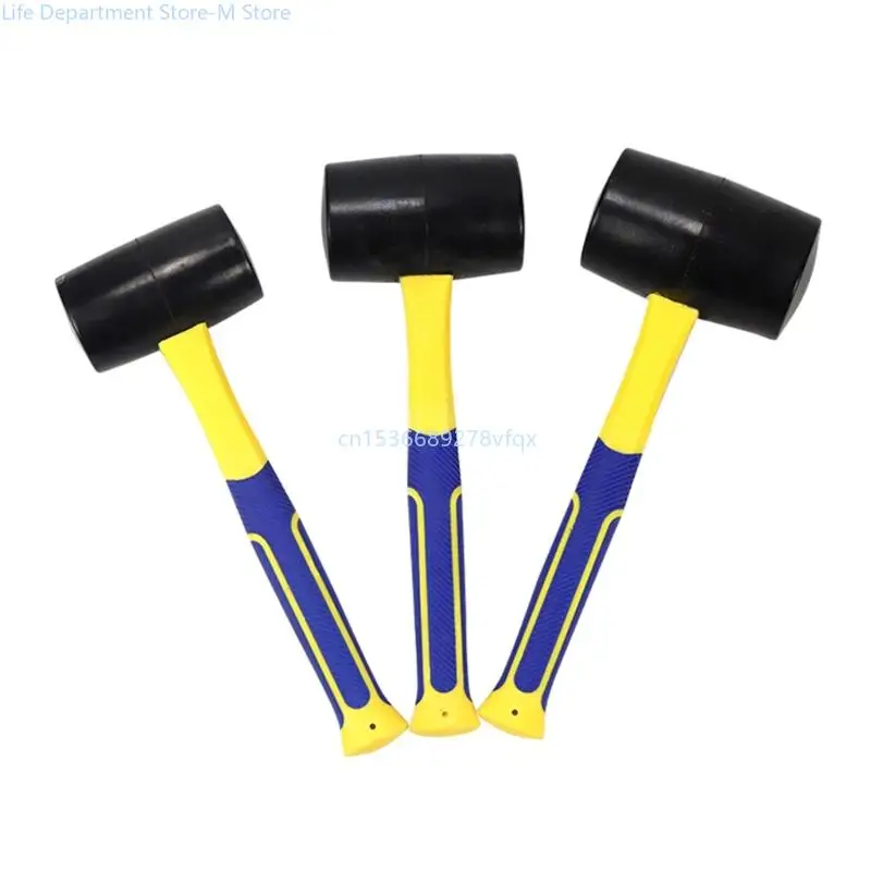 

Comfortable Grip Rubber Hammer Tool Ergonomics Grip Handle for Delicate Surfaces, Suitable for Various Applications