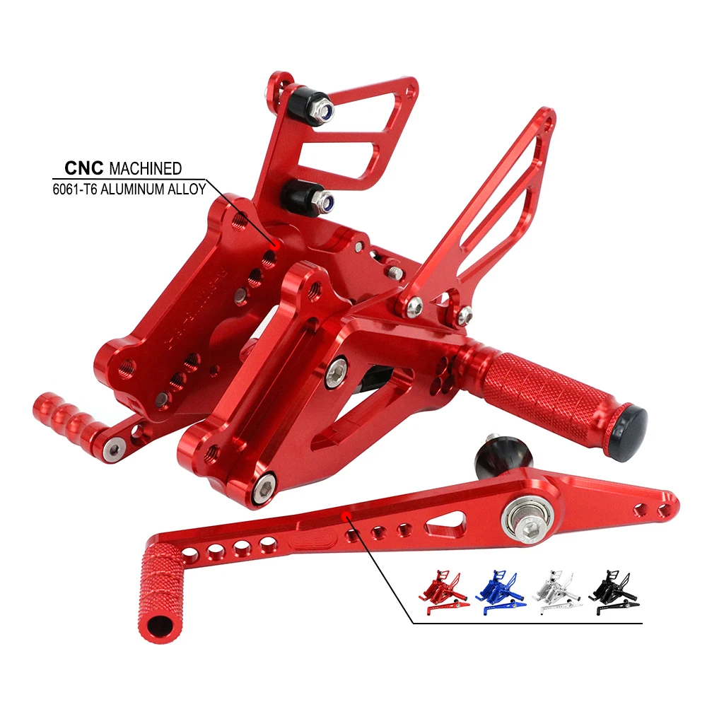 

Motorcycle Accessories CNC Stainless Rearsets Adjustable Foot Pegs Pedals For BMW S1000RR S1000 RR S 1000 RR 2015 2016 2017