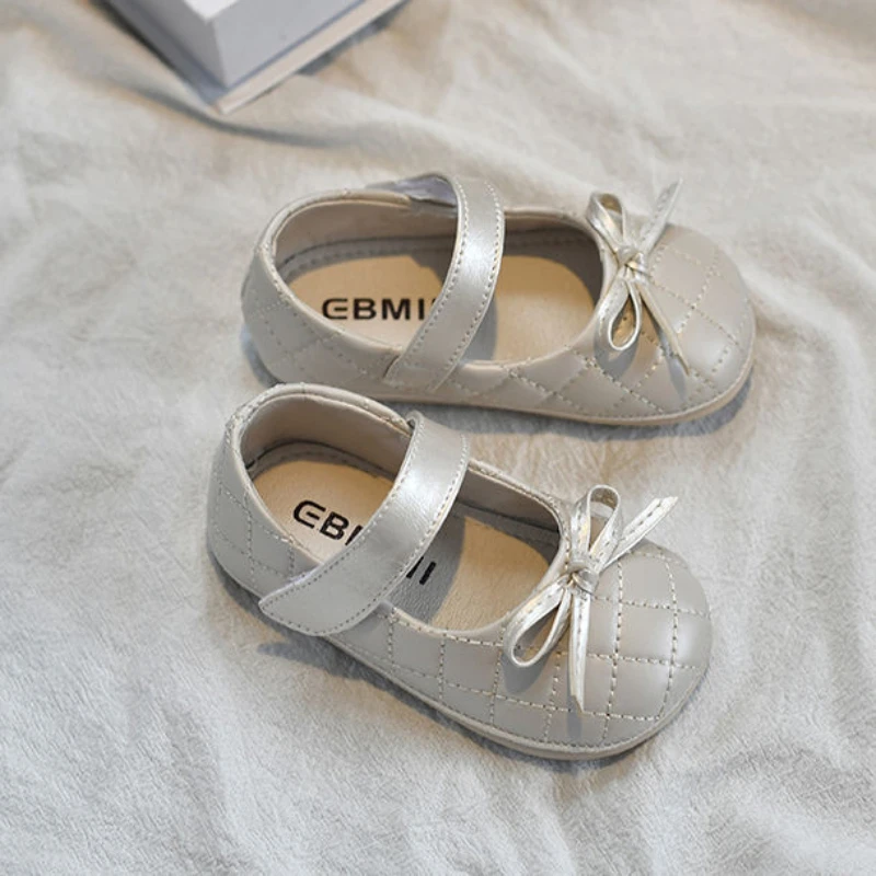 Fashion Leather Shoe Versatile Comfort Casual Girl Shoes Simple New Kid Shoe Soft Soled Comfort Sandals Flat Sweet Princess