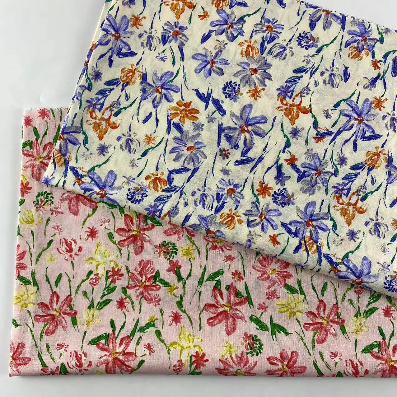 

Floral Print Cotton Poplin Fabric Dress Bag Pants Handmade Diy Sewing Fabric