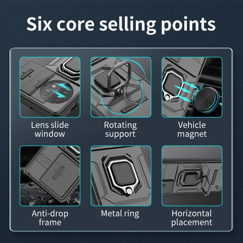 Schiebeobjektiv-Kamerahülle für Oneplus 11 11R ACE 2 Nord CE 3 Lite N30 One plus 1+11 ACE2 Handyhülle, stoßfeste Rüstungsrückseite_voghion.com