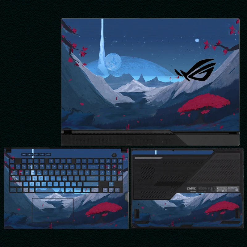 Decalcomanie Per Asus Rog Strix Scar 17 (2023) G733P/G17 G713P Adesivo In Vinile Personalizzato Per Rog Strix G513Q G713Q G513Ie Pelle Protettiva