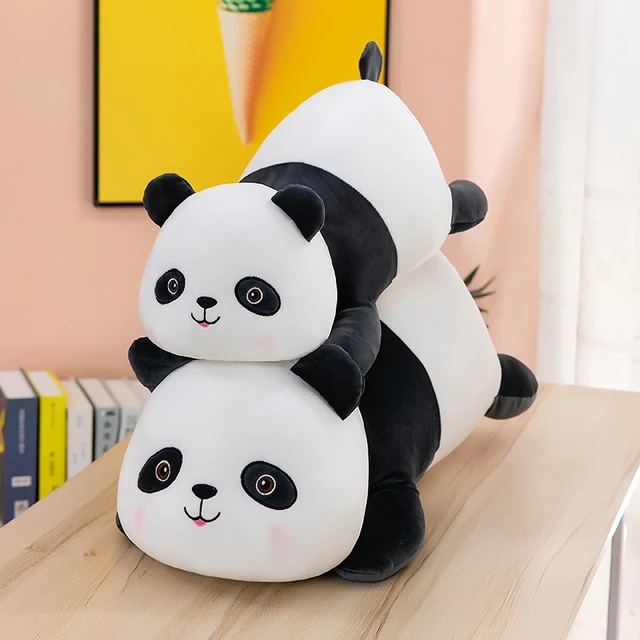 Peluche 'panda' et son bébé