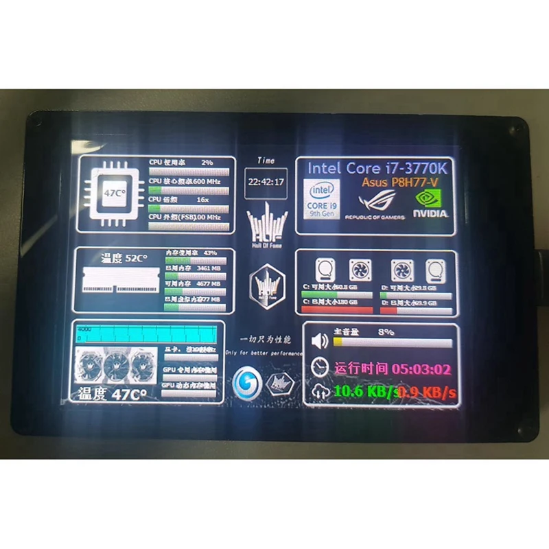 3.5 ġ IPS LCD  ÷ Ʈ AIDA64 RGB ȣ USB ÷  ũ,  ̿ PC ǻ