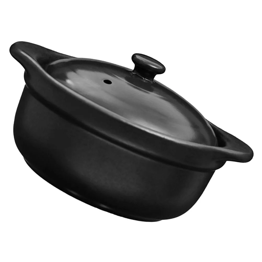 

Ceramic Casserole Food Stew Pot Kitchen Cooking Kitchenware Stockpot for Restaurants Essentials Home Multi-functional Stewing