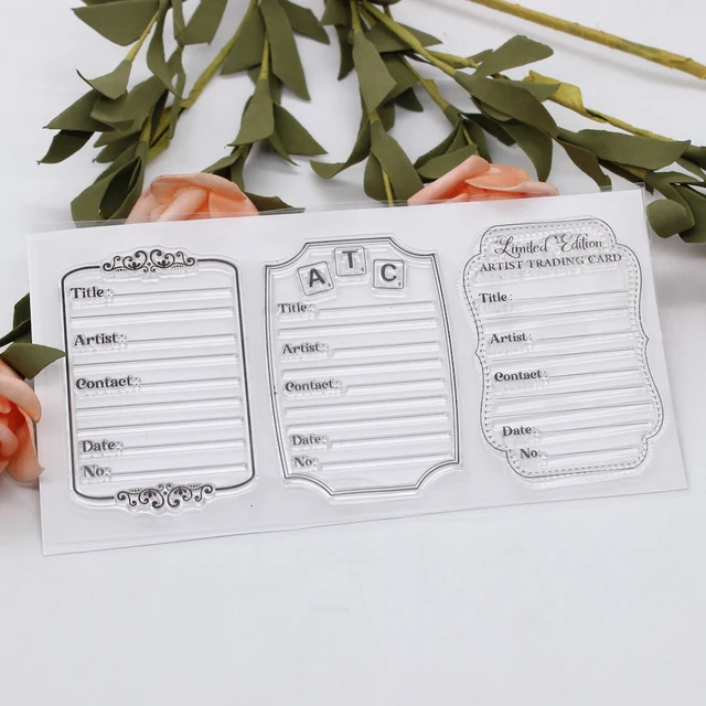 Ypp Craft Atc Card Transparent Clear Silicone Stamp And Cutting Dies For  Scrapbooking/card Making/kids Craft Fun Decoration - Stamps - AliExpress