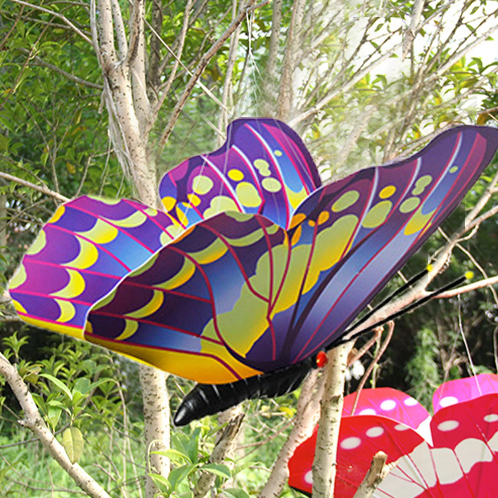 Colorful 3D Butterfly Yard Decor Hollow Out Butterfly for Garden Large Decorative Wall Art Fence Sculpture Ornament butterfly decoration