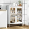 Modern Metal Kitchen Cabinet with Door Household Dust-proof Kitchen Cabinets Multi-functional Small Appliance Storage Cabinet 2