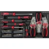 Mechanics Tool Set, Steel 3-Drawer Toolbox with Comprehensive Tool Set, Portable Repair Hand Tool Kit Set, Black Tools Cabinet 4