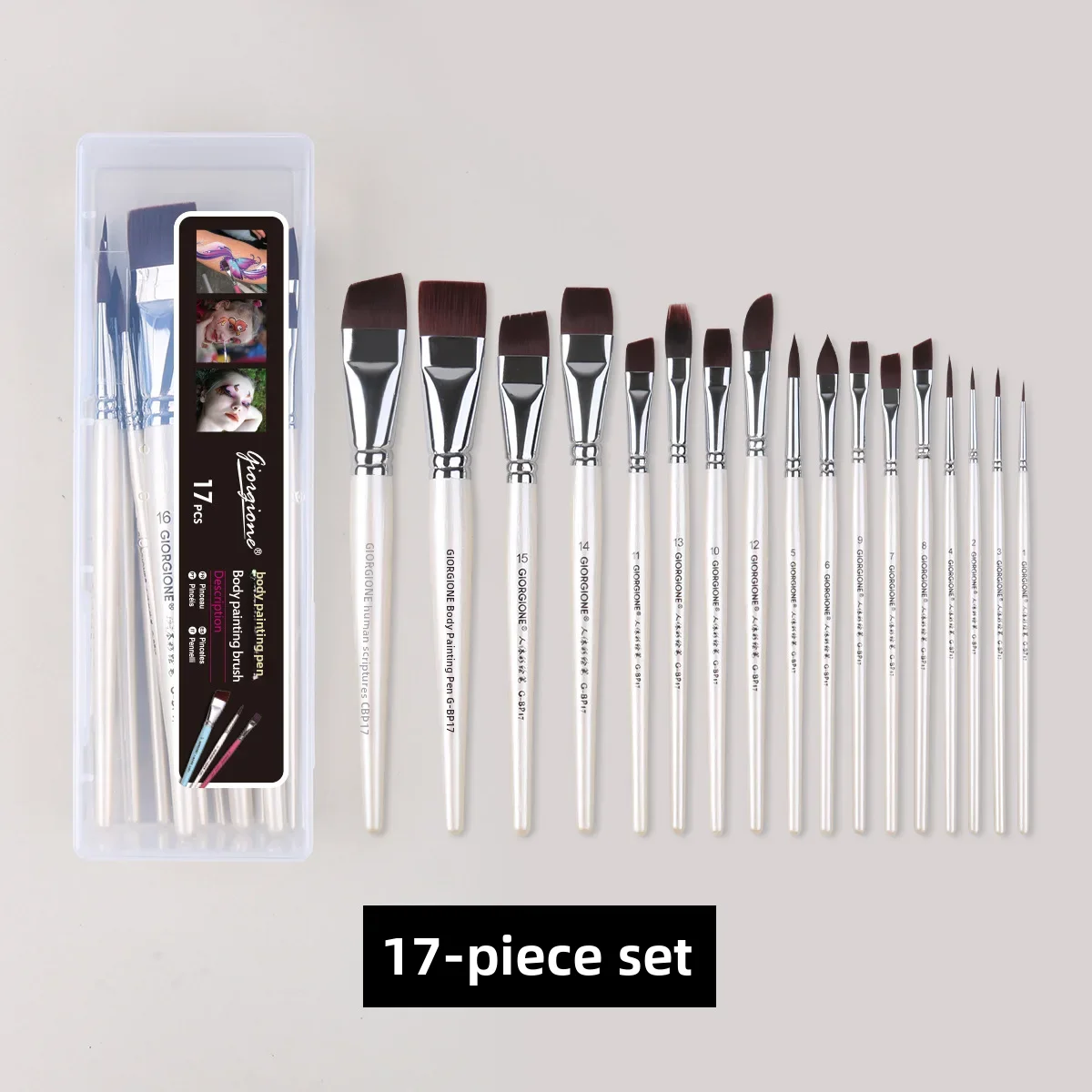 Traje blanco perla de 17 piezas + por defecto