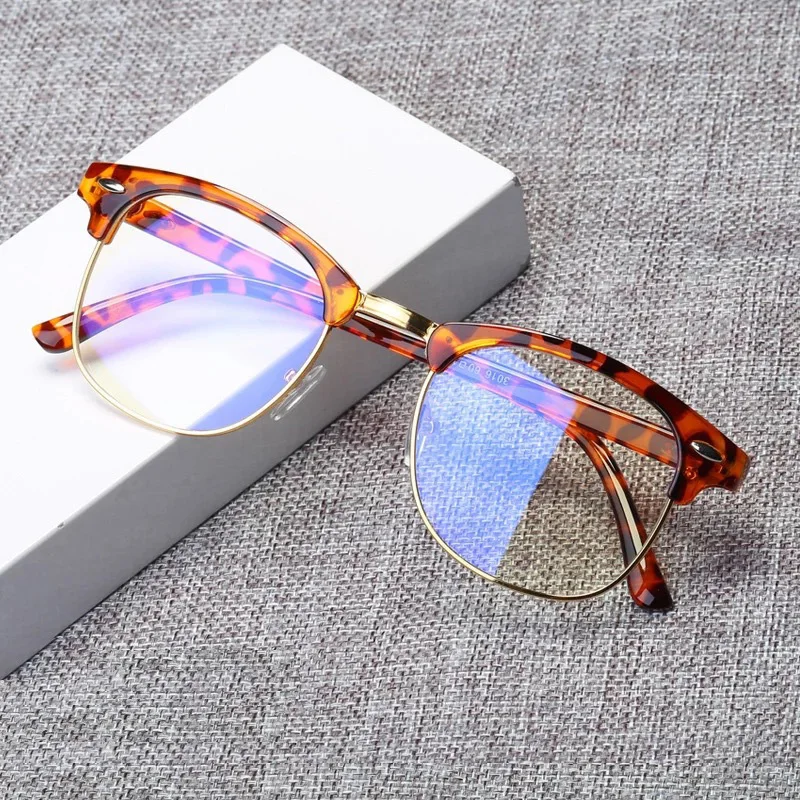 

Half Frame Myopia Glasses Women Men Finished Nearsighted Eyeglasses Diopter 0 -1.0 -1.5 -2.0 -2.5 -3.0 -3.5 4.0 4.5 5.0 5.5 6.0