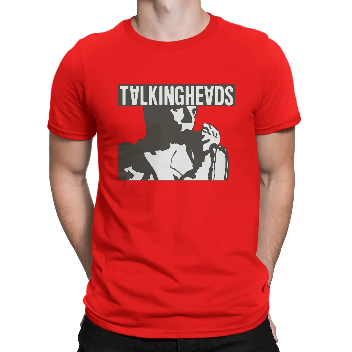 thumbnail image 1 of Camiseta Talking Heads para hombre, "Llámame por tu nombre", camisetas novedosas, camiseta de manga corta con cuello redondo, ropa de fiesta de algodón, 1 of 7