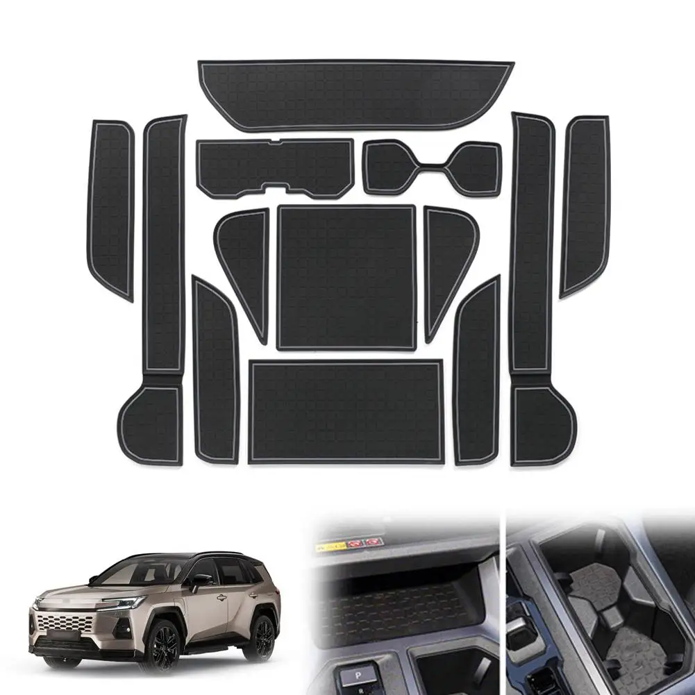13-teiliges Anti-Rutsch-Innenraum-Schutzset für Toyota RAV4 2026 Mittelkonsole Silikonmatten Rutschfeste Matten Zubehör – Detail 3