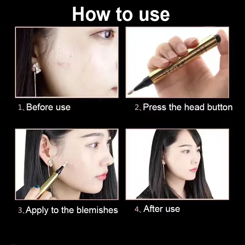 SHE ZI 3.5g Concealer Facial Foundation Liquid Dark Eye Circle Concealer Pen Spot Acne Perfect Skin Care South Korea Cosmetics